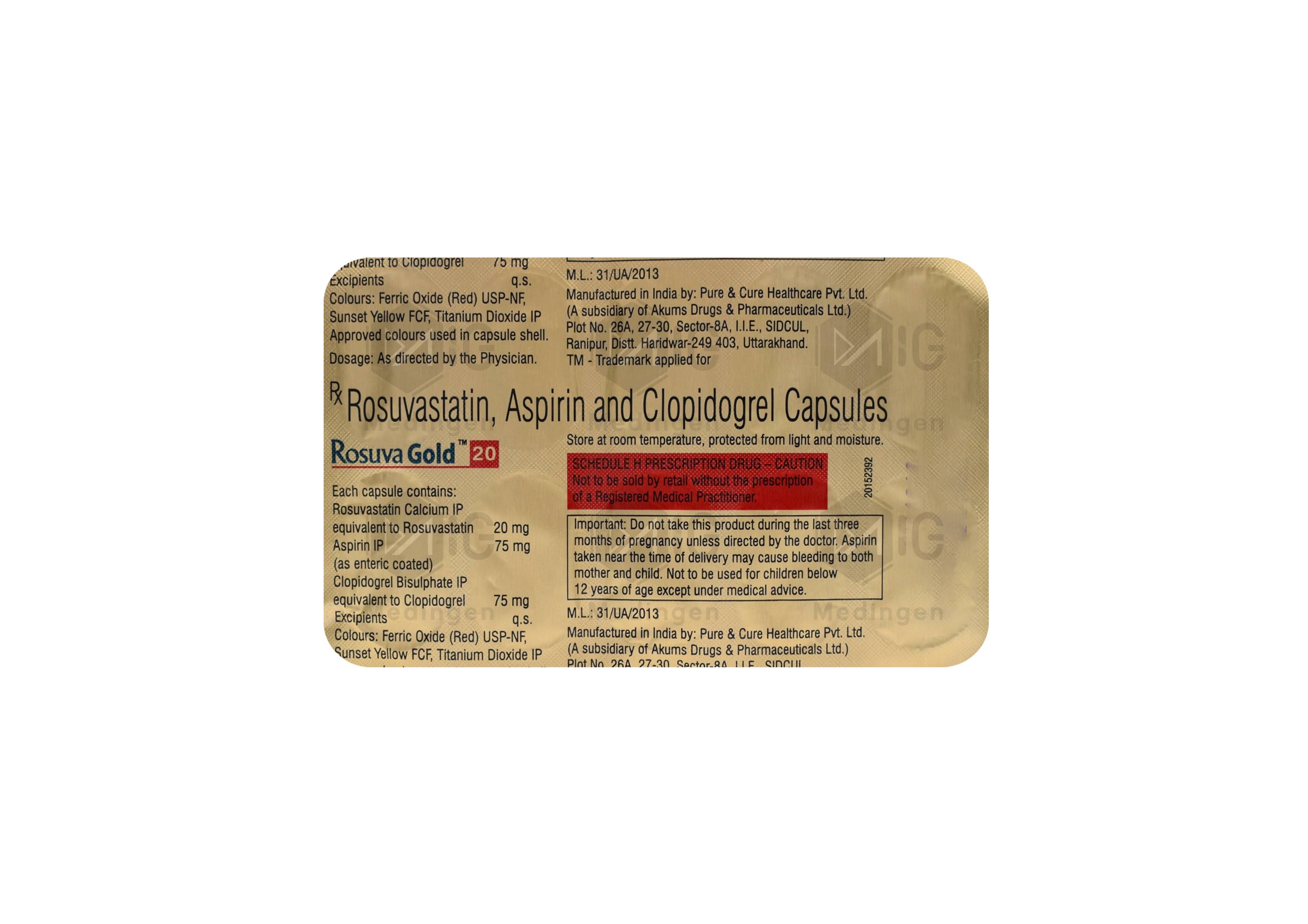 ROSUVA GOLD 20MG